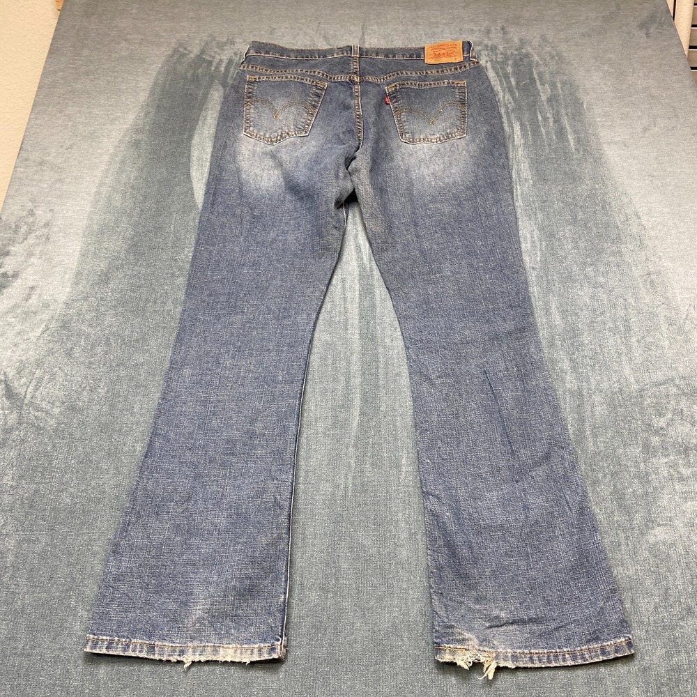 Vintage Levi's 515 Nouveau Bootcut Jeans Womens 12M 32x32 Blue Denim Low Rise
